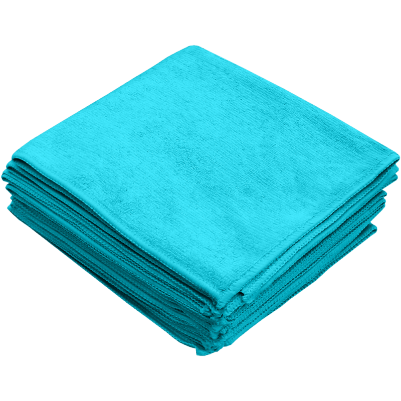Set 10 lavete universale din microfibra, bleu, Madero, 35 x 40 cm